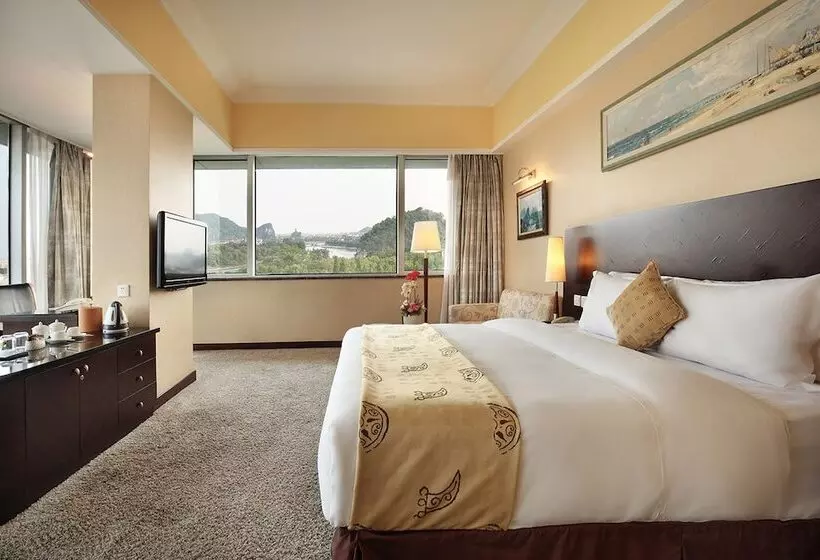 Deluxe-huone Järvinäkymä, Lijiang Waterfall Hotel Guilin