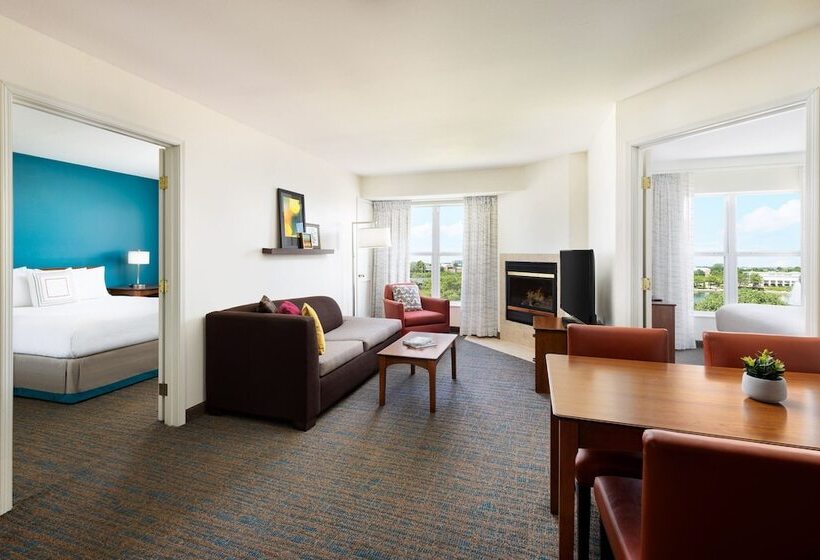 סוויטת 2 חדרי שינה, Residence Inn Des Moines West At Jordan Creek Town Center