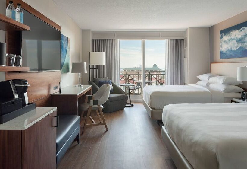 غرفه قياسيه سريرين مزدوجين, Tampa Marriott Water Street