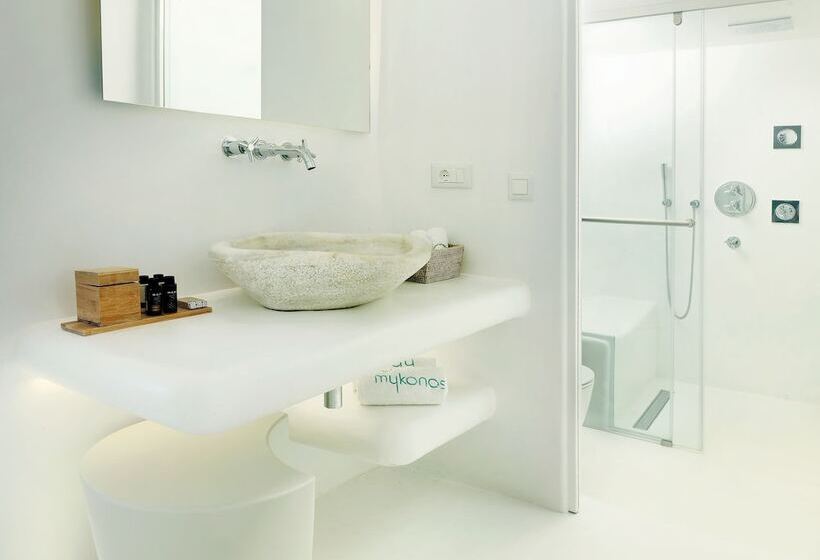 디럭스 룸 바다 전망, Mykonos Bay Resort & Villas