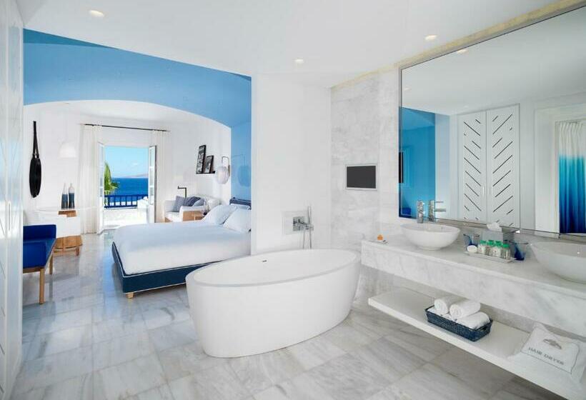 小型套房带海景, Mykonos Grand Hotel & Resort