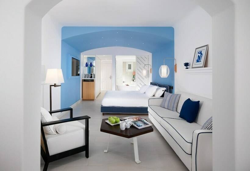 オーシャンビューのプレミアムルーム。, Mykonos Grand Hotel & Resort