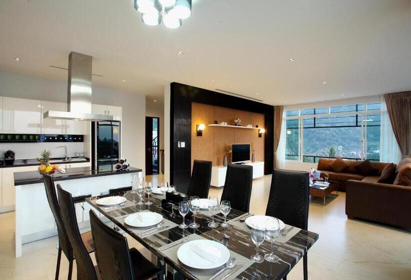 带4个卧室的别墅, Kata Sea View Villas