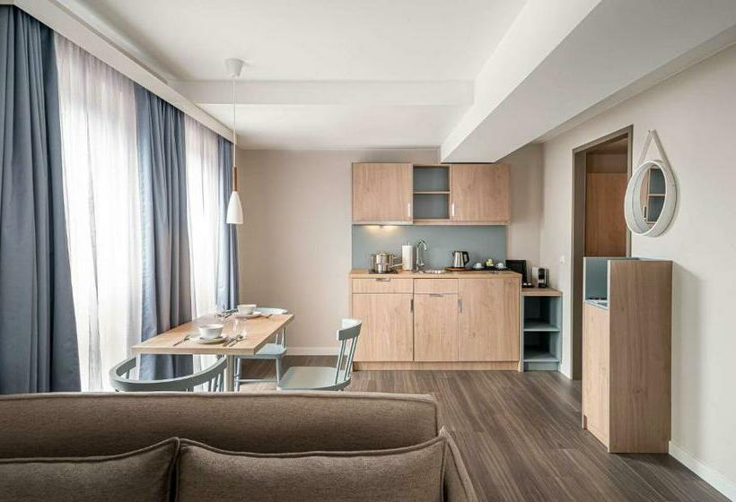 Апартаменты Superior 1 Спальня, Elaya Hotel Oberhausen Ehemals Ana Living Oberhausen By Arthotel Ana