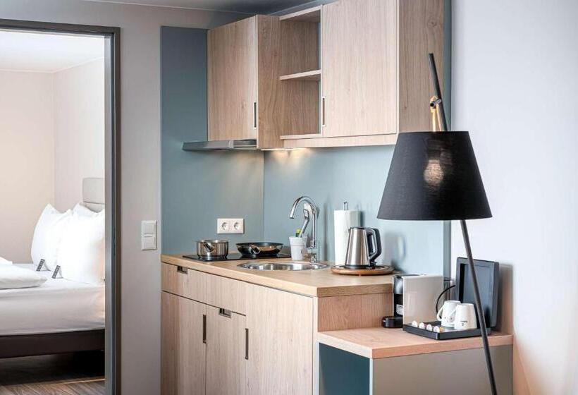 １ベッドルームのデラックスアパートメント, Elaya Hotel Oberhausen Ehemals Ana Living Oberhausen By Arthotel Ana