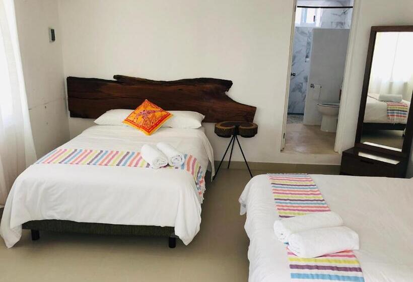 Номер Стандарт 2 Двуспальные Кровати, Casa Bizu