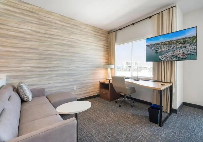 キングサイドベッドのスタンダードワンルーム, Residence Inn By Marriott Marina Del Rey