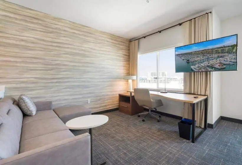 キングサイドベッドのスタンダードワンルーム, Residence Inn By Marriott Marina Del Rey