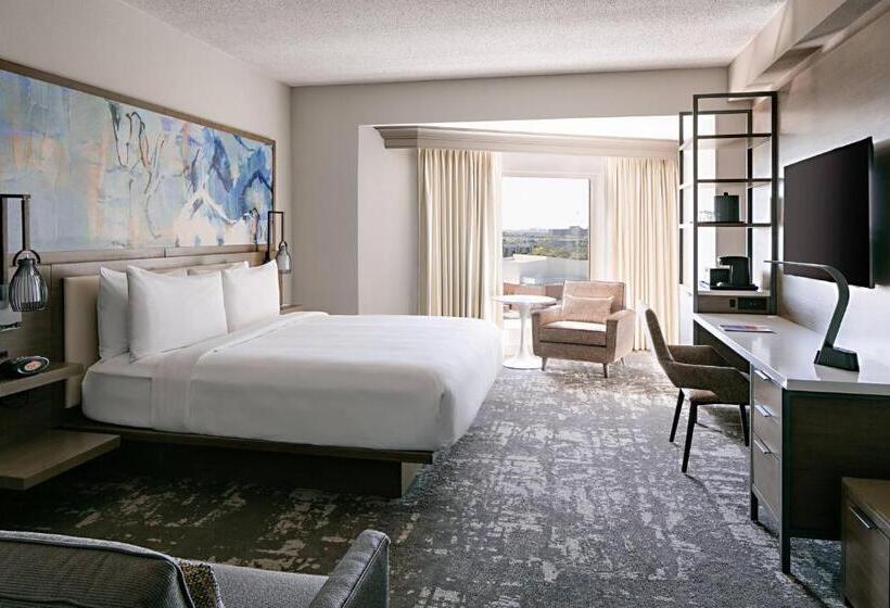 디럭스 룸 킹사이즈 침대, Marriott Dallas Las Colinas
