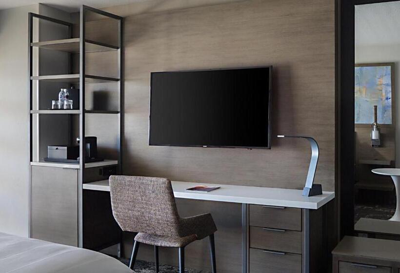 디럭스 룸 킹사이즈 침대, Marriott Dallas Las Colinas