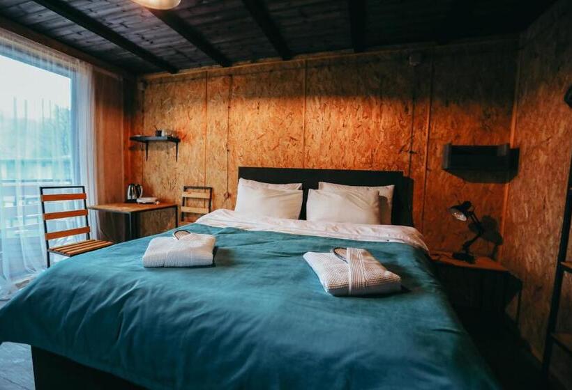 اتاق استاندارد با تخت بزرگ, Wooden Hotel Kazbegi