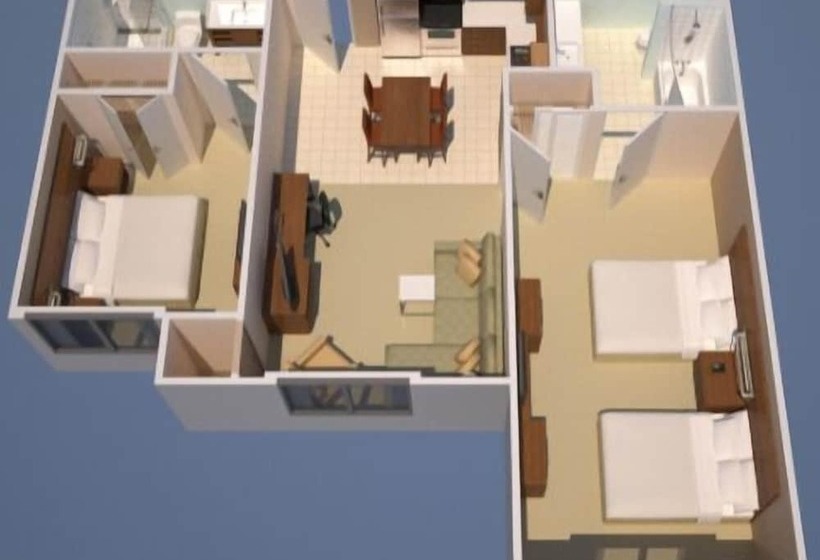 סוויטת 2 חדרי שינה, Residence Inn By Marriott Norfolk Airport