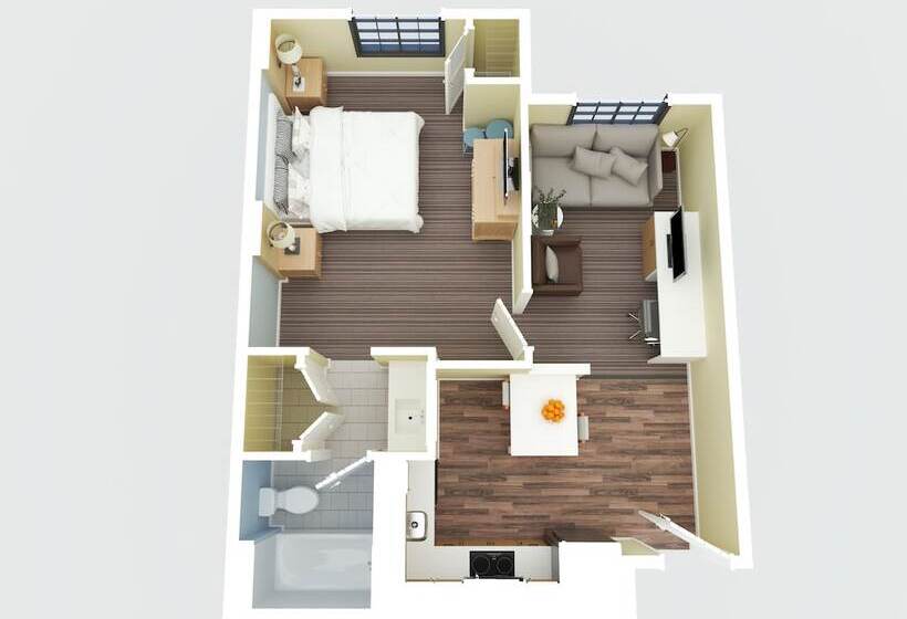 إستوديو قياسى سرير مزدوج, Staybridge Suites Columbia   Baltimore, An Ihg