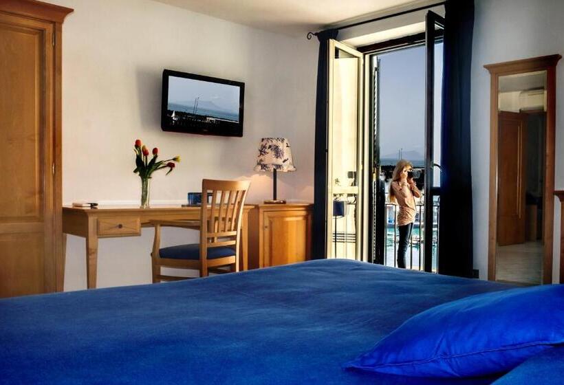 חדר סטנדרט נוף לים עם מרפסת, B&b L'approdo