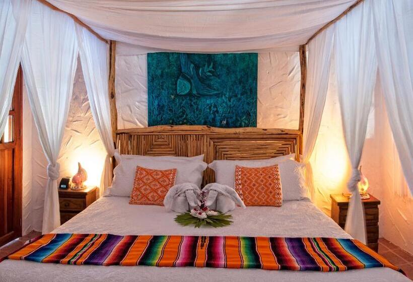 带大床的套房, Palapas Del Sol