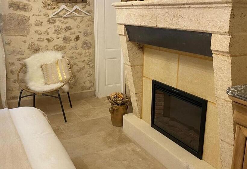 חדר דחוקס עם מיטת קינג, Le Relais De La Chouette