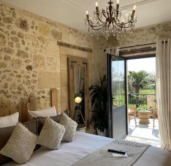 חדר דחוקס עם מיטת קינג, Le Relais De La Chouette