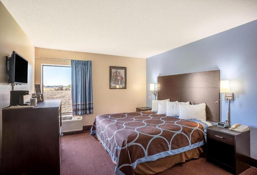 اتاق استاندارد با تخت بزرگ, Super 8 By Wyndham Galesburg