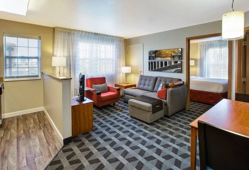带2个卧室的套房, Towneplace Suites Detroit Sterling Heights