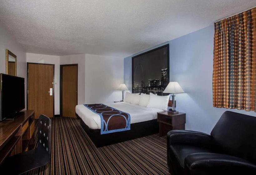 장애인을 위한 킹사이즈 침대 스탠다드 룸, Super 8 By Wyndham Washington