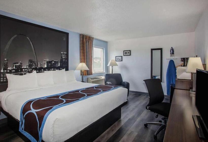 스탠다드 룸 킹사이즈 침대, Super 8 By Wyndham Washington