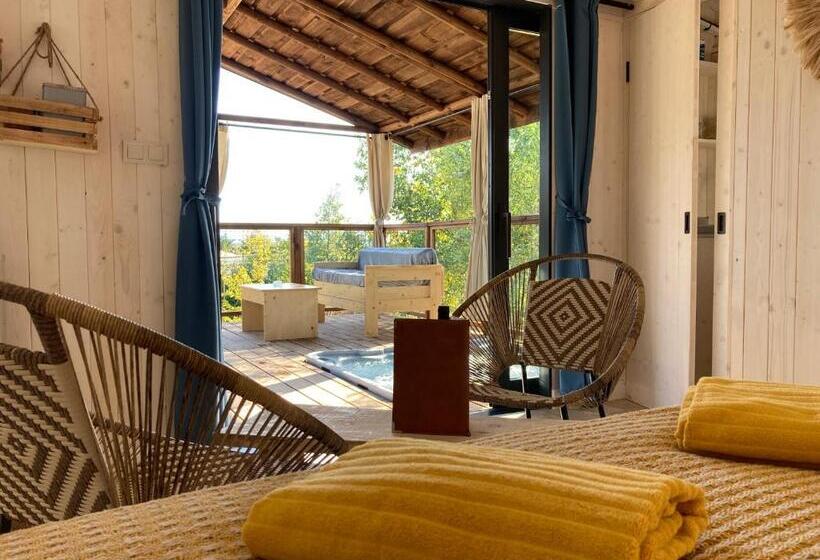 Хижина, Cabanes Trésors De Campagne,spas Privatifs