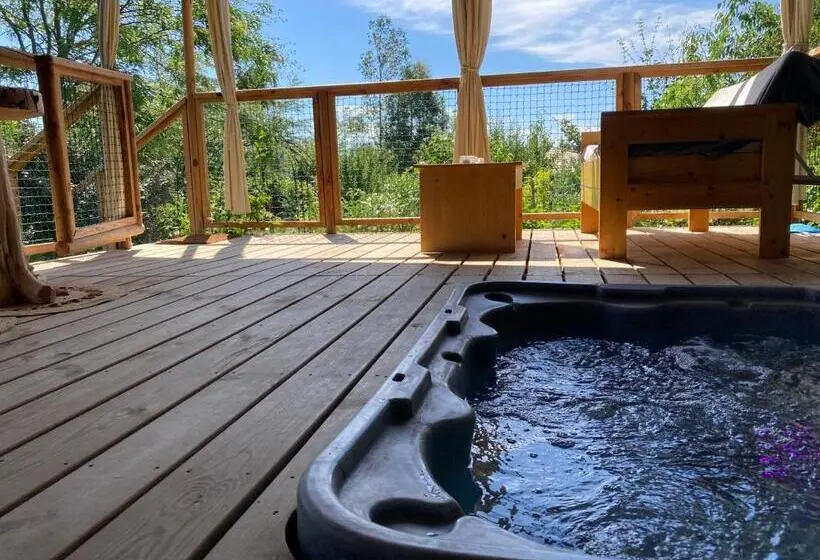 キャビン, Cabanes Trésors De Campagne,spas Privatifs