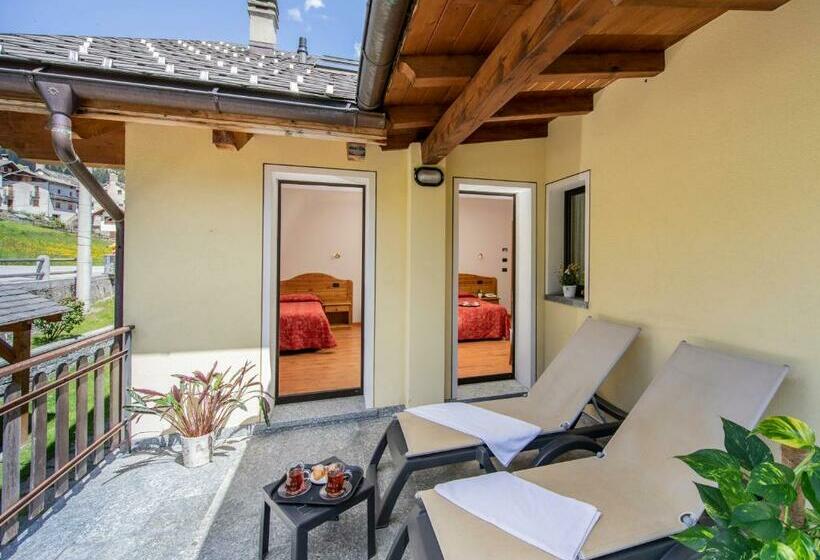 חדר משפחתי, Albergo Edelweiss   Larespa