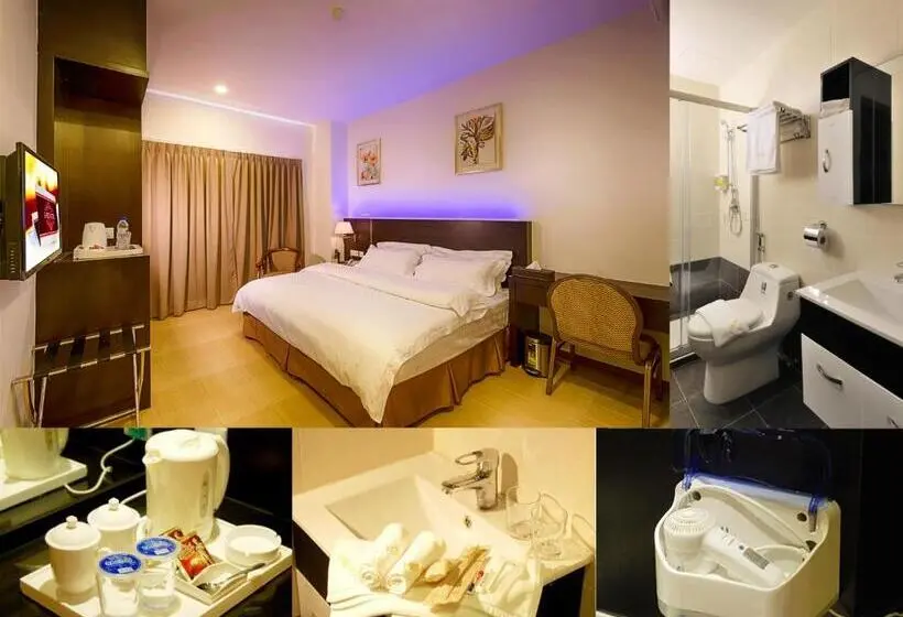 キングサイズベッドのデラックスルーム, Ernes Hotel Alma Bukit Mertajam