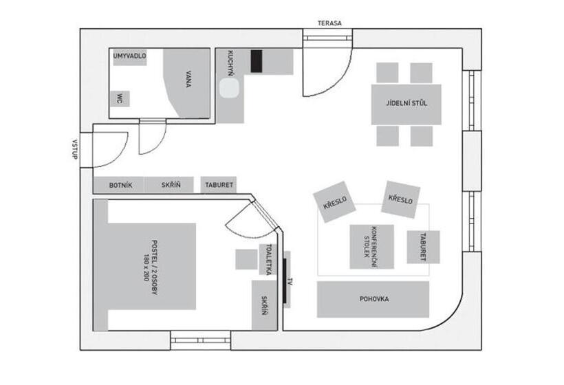 带1个卧室的带阳台的公寓, Vila Terra