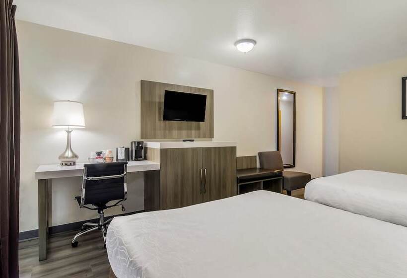 带2个双人床的标准工作室, Rodeway Inn Enumclaw Mount Rainier Crystal Mountain Area