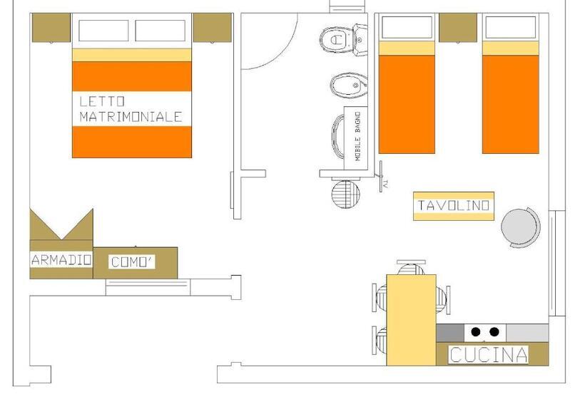 דירת חדר, Villaggio Olmè