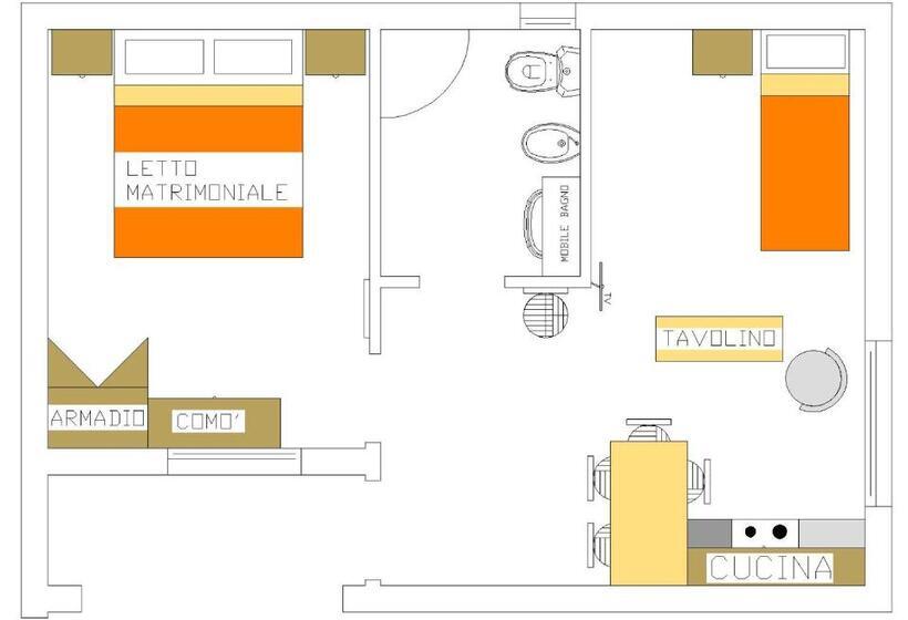 דירת חדר, Villaggio Olmè