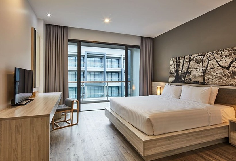 스탠다드 룸 킹사이즈 침대, Serenity Hotel And Spa Kabinburi