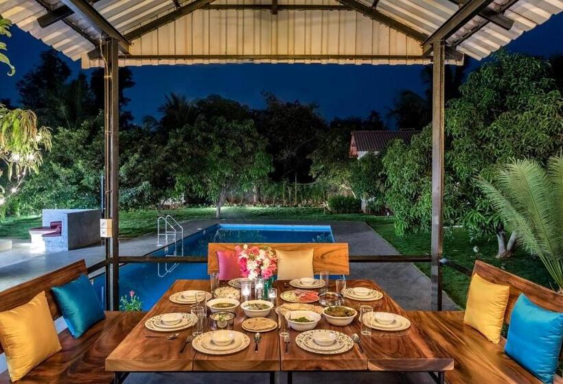 Вилла с 1 спальней и бассейном, Saffronstays Casa Manga, Karjat   Pet Friendly Pool Villa Near Nd S Film World And Saltt