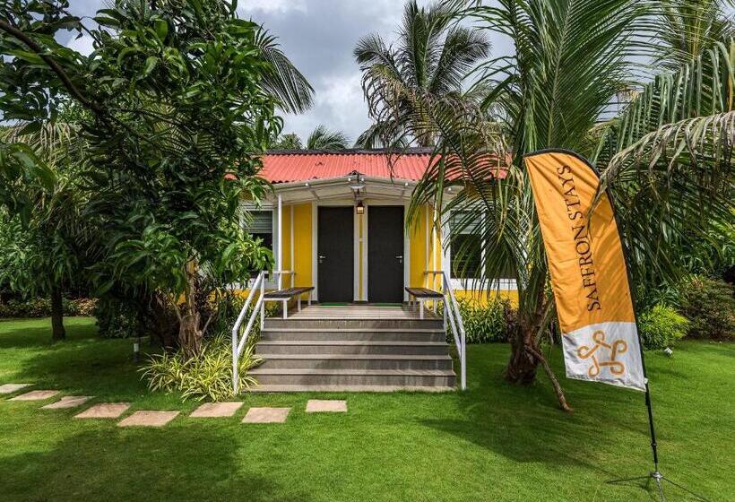 וילה עם חדר שינה אחד ובריכת שחיה, Saffronstays Casa Manga, Karjat   Pet Friendly Pool Villa Near Nd S Film World And Saltt