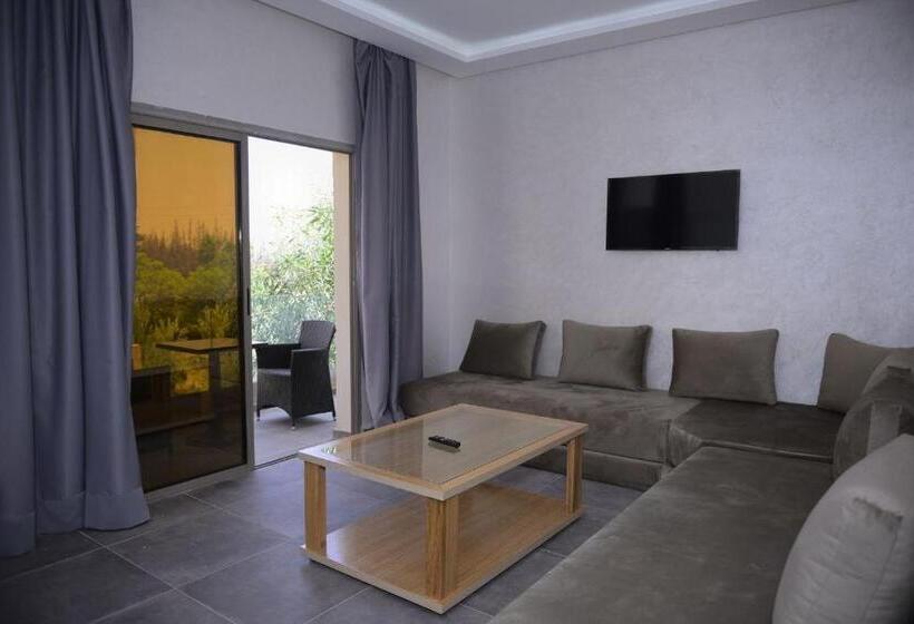 스탠다드 방갈로 정원 전망, Ourika Camp Marrakech