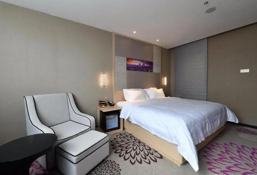 キングサイズベッドのデラックスルーム, Lavande Hotel Huizhou High Speed Railway South Station Wanlian Square