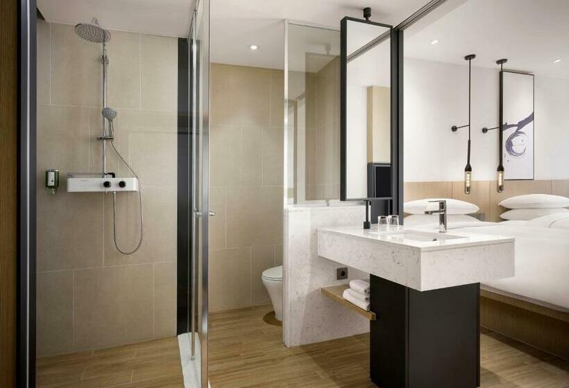 キングサイズベッドのデラックスルーム, Fairfield By Marriott Busan Songdo Beach