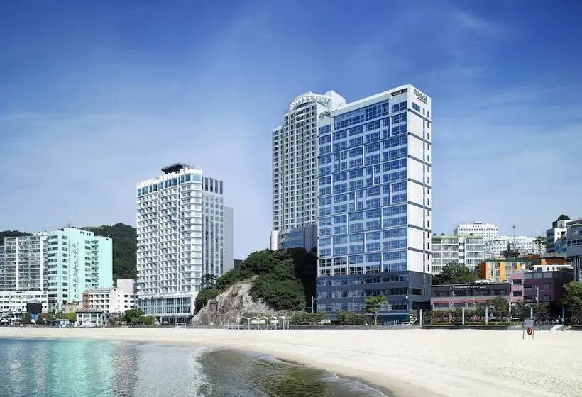 海の見えるダブルベッドスタンダードルーム, Fairfield By Marriott Busan Songdo Beach