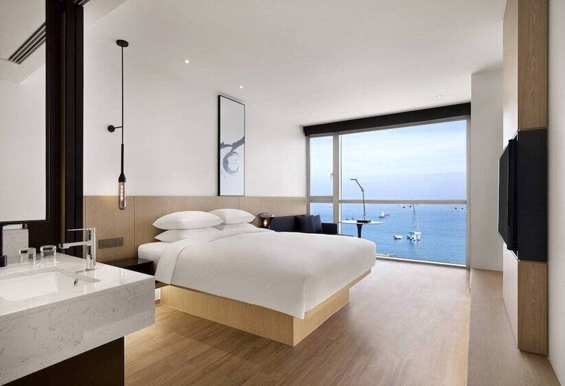 스탠다드 룸 더블 침대 바다 전망, Fairfield By Marriott Busan Songdo Beach