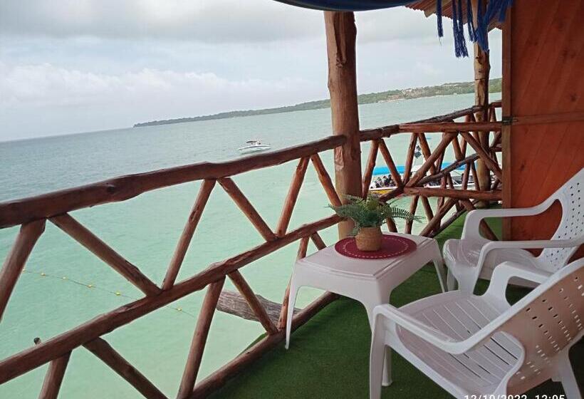 חדר דלוקס עם מרפסת נוף לים, Posada Chikiluky Bar