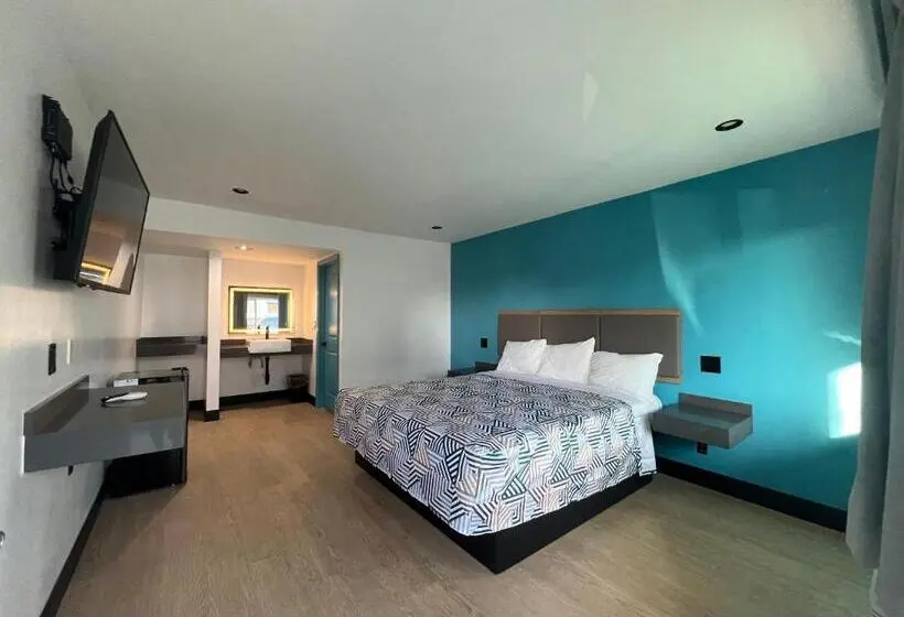キングサイズベッドのスタンダードルーム, Arlo Motel Near Lax, Sofi Stadium