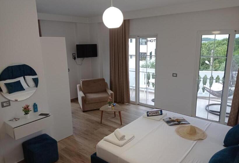 اتاق استاندارد سه تخته با بالکن, Tre Isole Ksamil
