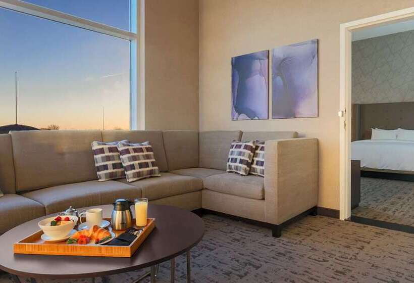 מיטת קינג בסוויטה, Embassy Suites By Hilton Austin Arboretum