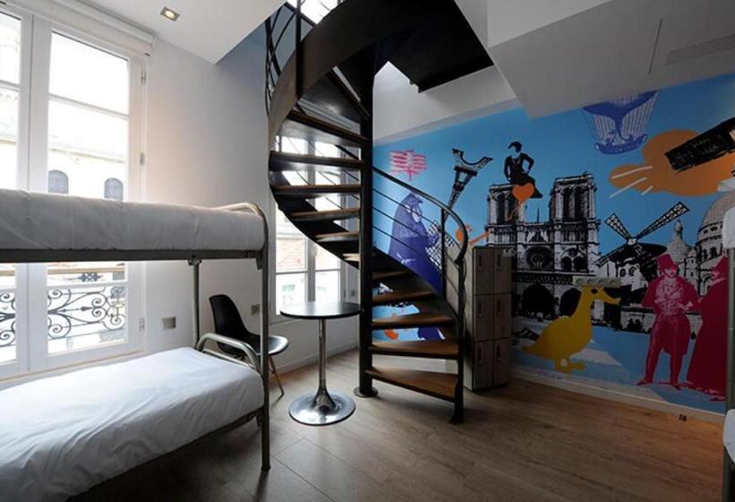 غرفة عائلية, The 3 Ducks Eiffel Tower By Hiphophostels