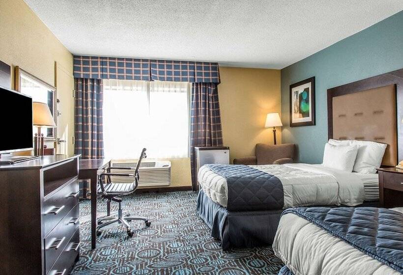 2ダブルベッドのスタンダードルーム, Clarion Inn New London  Mystic