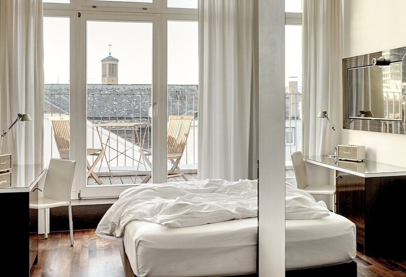 带阳台的标准单人间, The Pure, Frankfurt, A Member Of Design Hotels