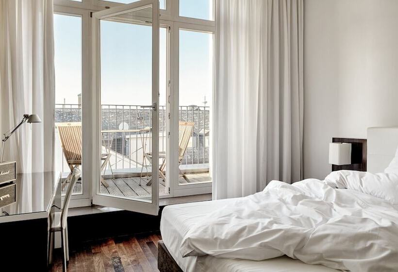 标准间带阳台, The Pure, Frankfurt, A Member Of Design Hotels