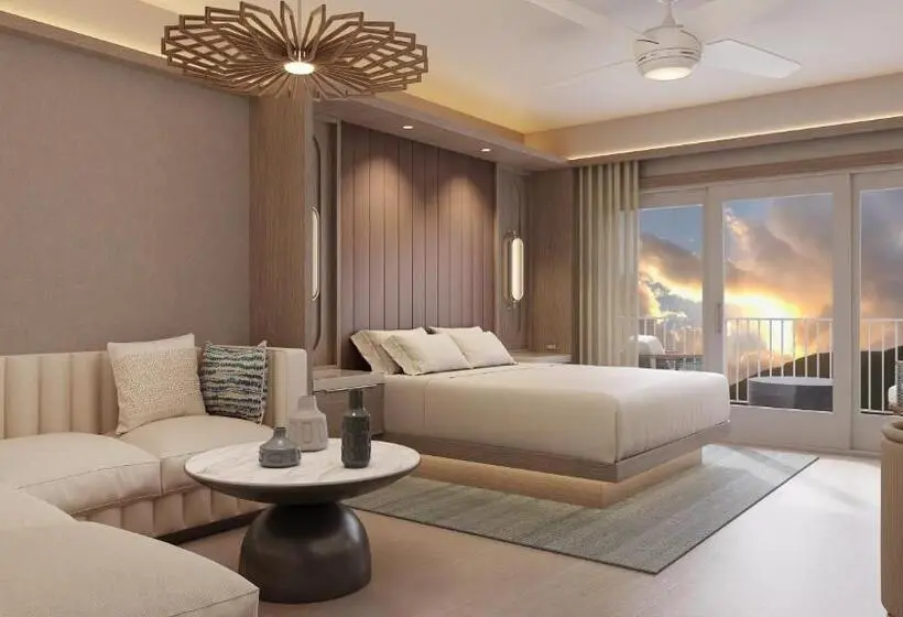 اتاق دلوکس با تخت کینگ و چشم‌انداز, Jw Marriott St. Maarten Beach Resort & Spa